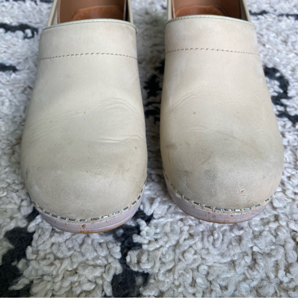 Dansko Cream Clogs - Picture 4 of 5